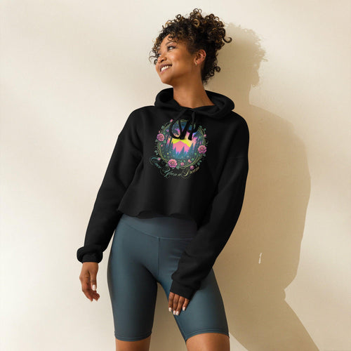 womens-cropped-hoodie-black-front-69fa1bf61e1db - Sweet Talks Tees