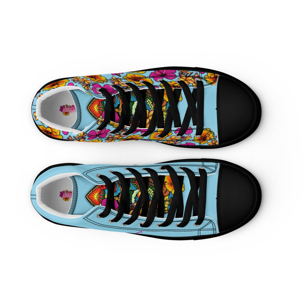 womens-high-top-canvas-shoes-black-front-2-69fdd9bbc2c64 - Sweet Talks Tees