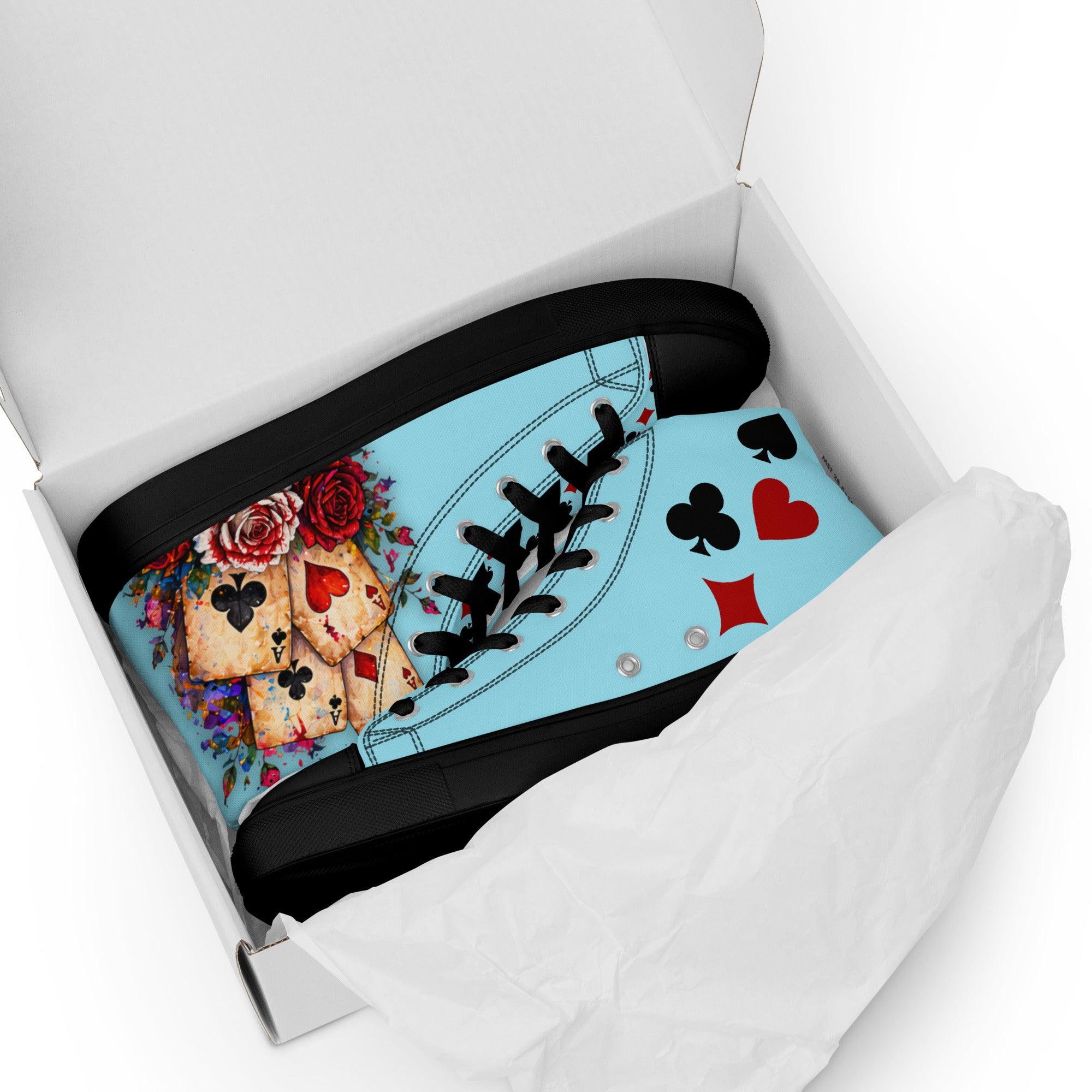 womens-high-top-canvas-shoes-black-front-69f9f1875ceeb - Sweet Talks Tees