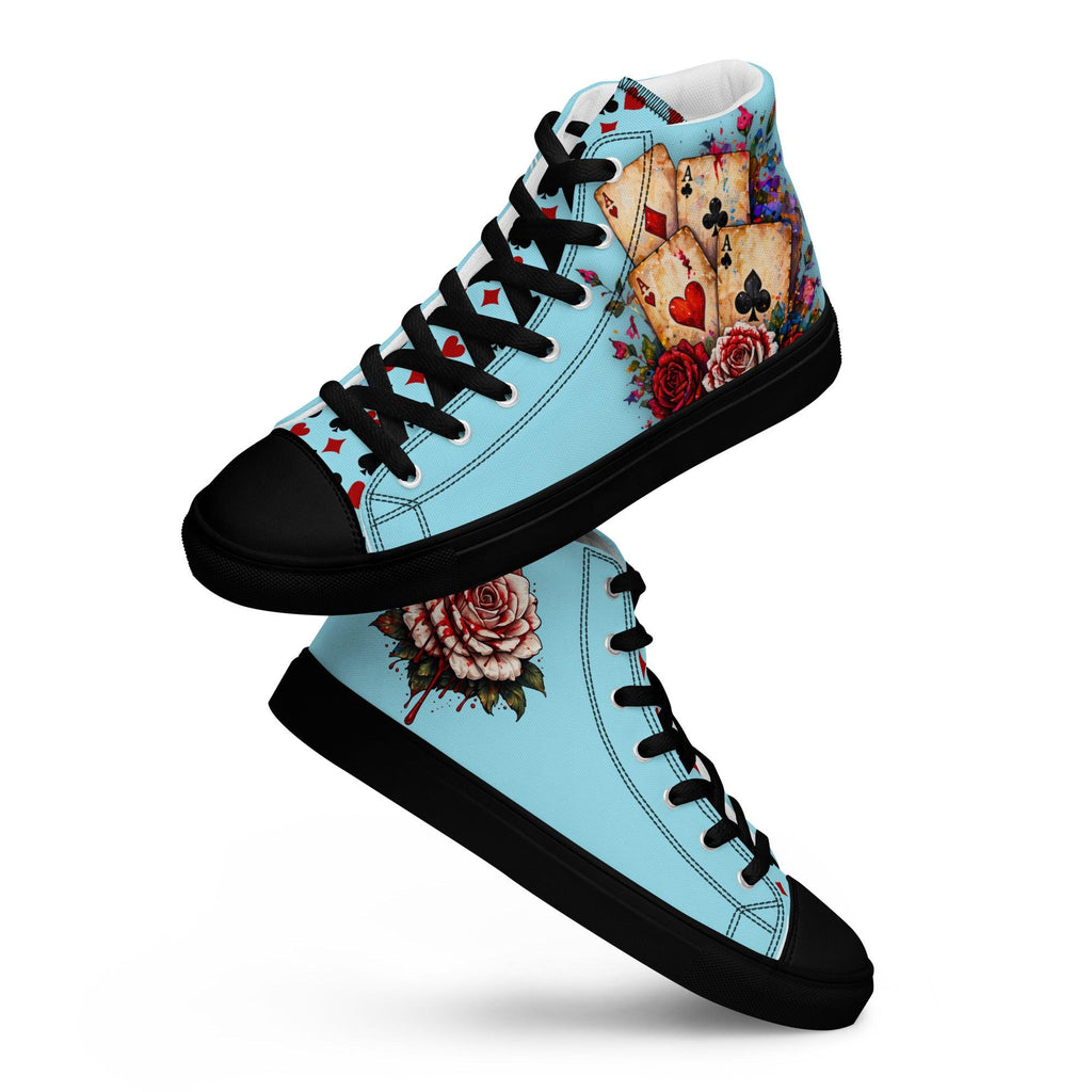 womens-high-top-canvas-shoes-black-front-69f9f1875de56 - Sweet Talks Tees