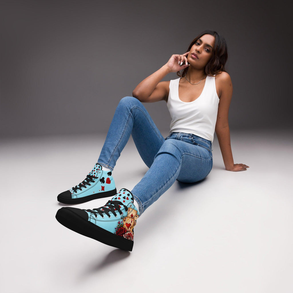 womens-high-top-canvas-shoes-black-front-69f9f18763a81 - Sweet Talks Tees