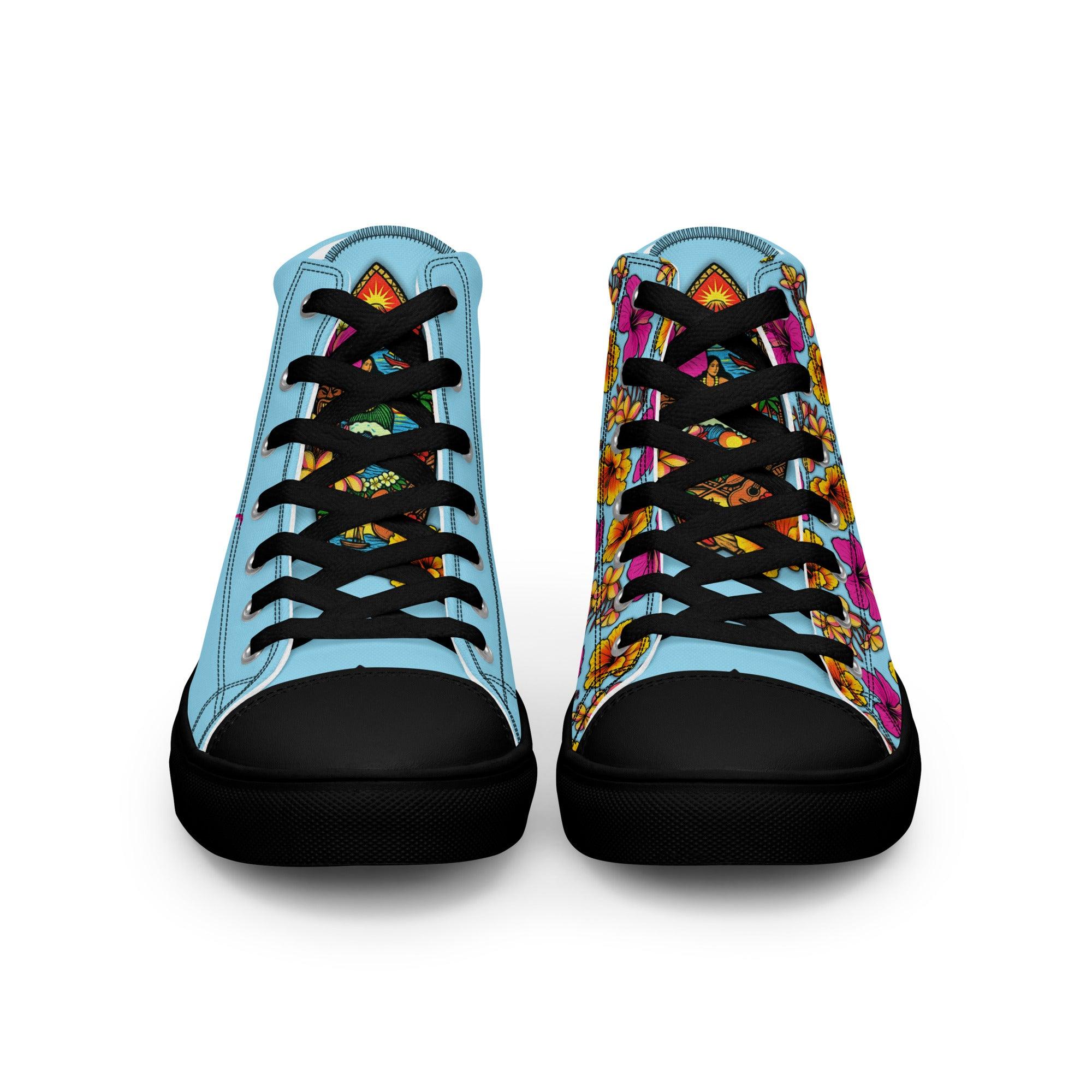 womens-high-top-canvas-shoes-black-front-69fdd9bbc2518 - Sweet Talks Tees