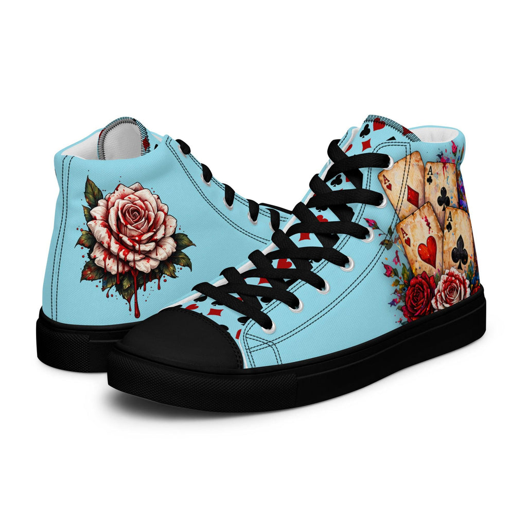 womens-high-top-canvas-shoes-black-left-69f9f18759edb - Sweet Talks Tees