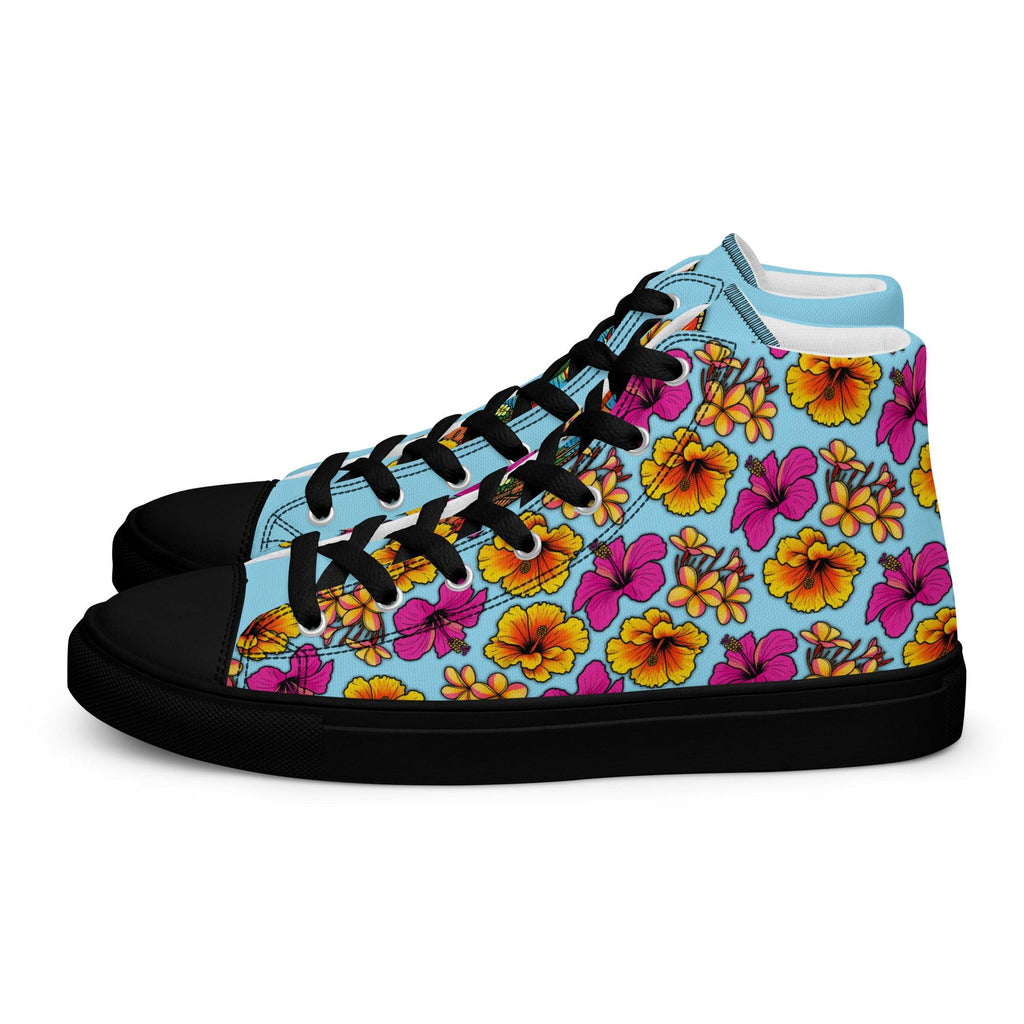 womens-high-top-canvas-shoes-black-left-69fdd9bbc3372 - Sweet Talks Tees