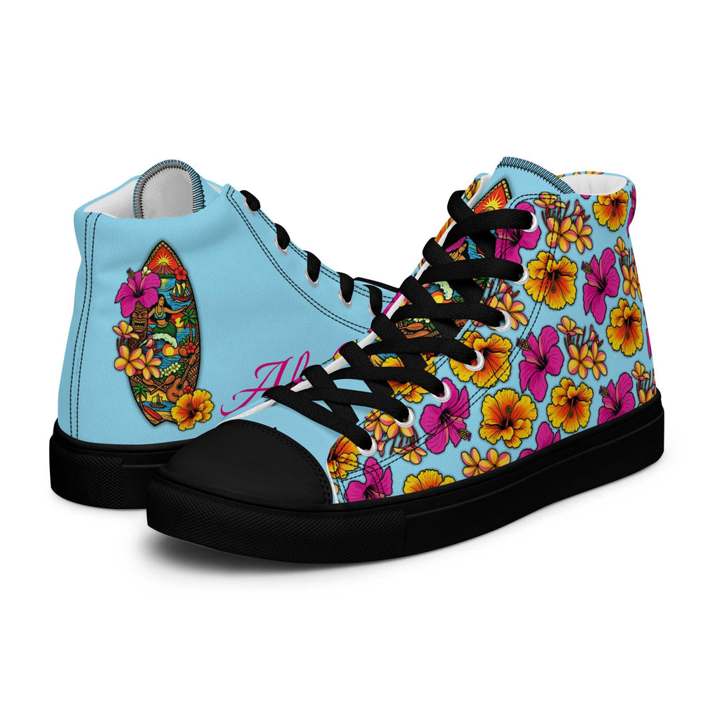 womens-high-top-canvas-shoes-black-left-69fdd9bbc5c99 - Sweet Talks Tees