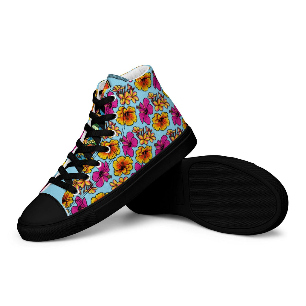 womens-high-top-canvas-shoes-black-left-69fdd9bbc6413 - Sweet Talks Tees
