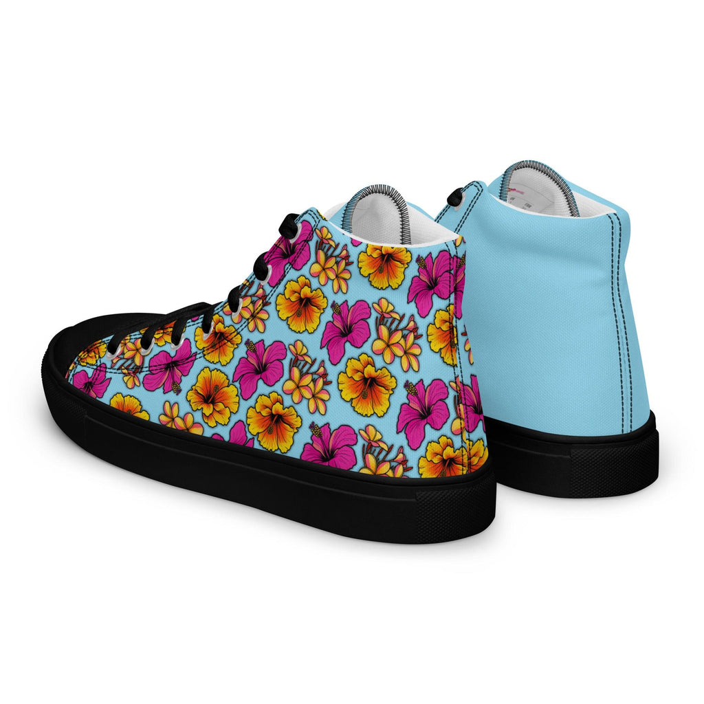 womens-high-top-canvas-shoes-black-left-back-69fdd9bbc3ad9 - Sweet Talks Tees