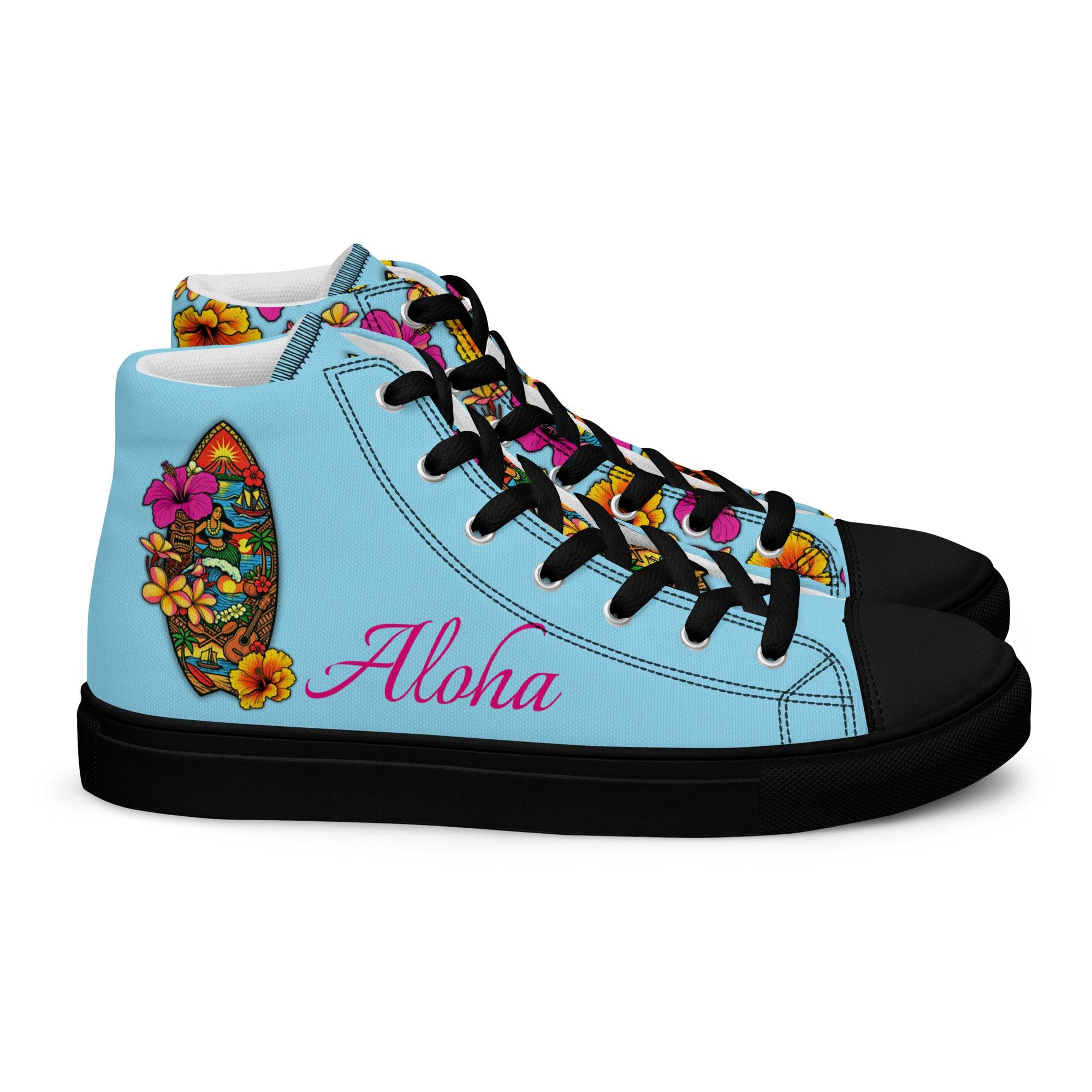 womens-high-top-canvas-shoes-black-right-69fdd9bbc4918 - Sweet Talks Tees