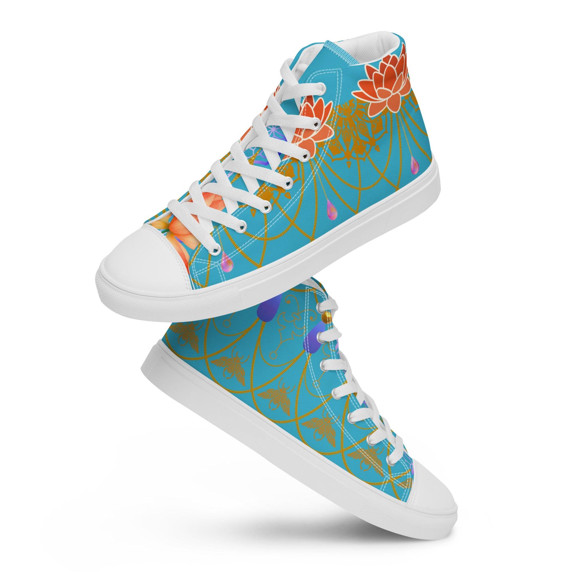 womens-high-top-canvas-shoes-white-front-69fa9bba4fa4a - Sweet Talks Tees