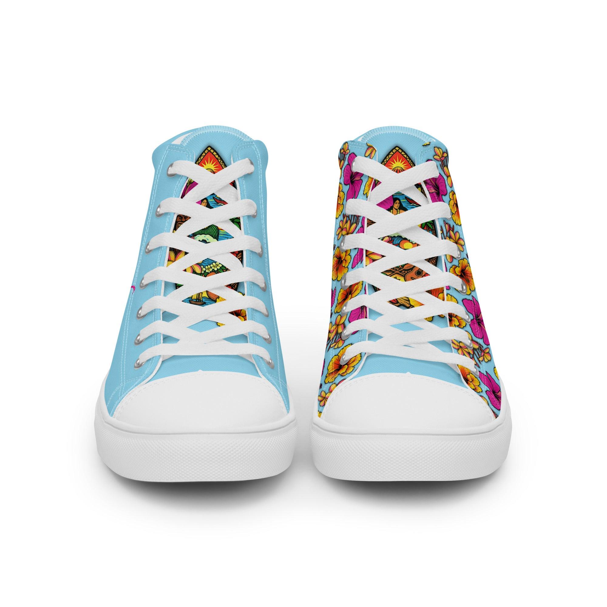 womens-high-top-canvas-shoes-white-front-69fdd9bbc2608 - Sweet Talks Tees