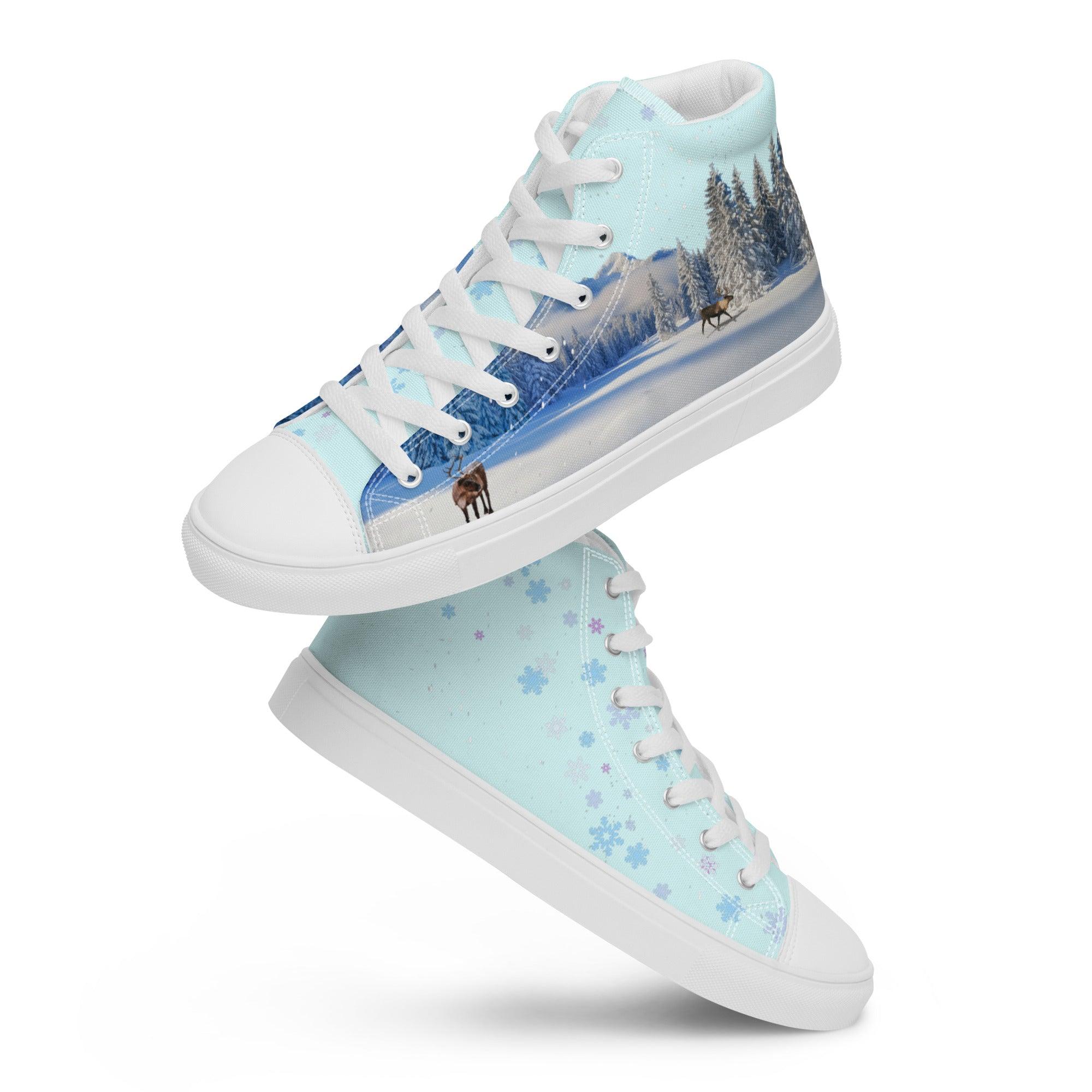 womens-high-top-canvas-shoes-white-front-69feddbc9497a - Sweet Talks Tees