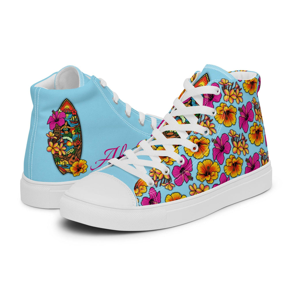 womens-high-top-canvas-shoes-white-left-69fdd9bbc5d6e - Sweet Talks Tees