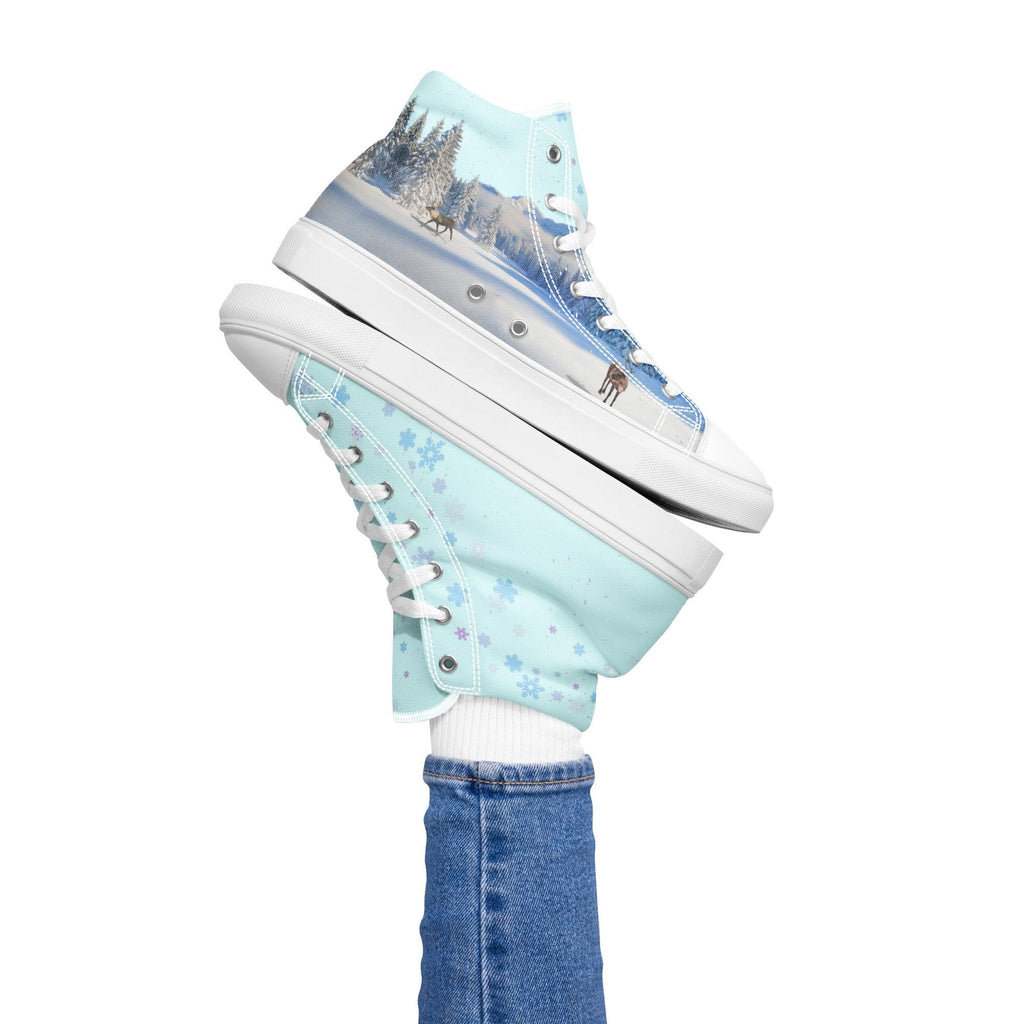 womens-high-top-canvas-shoes-white-left-69feddbc9550b - Sweet Talks Tees
