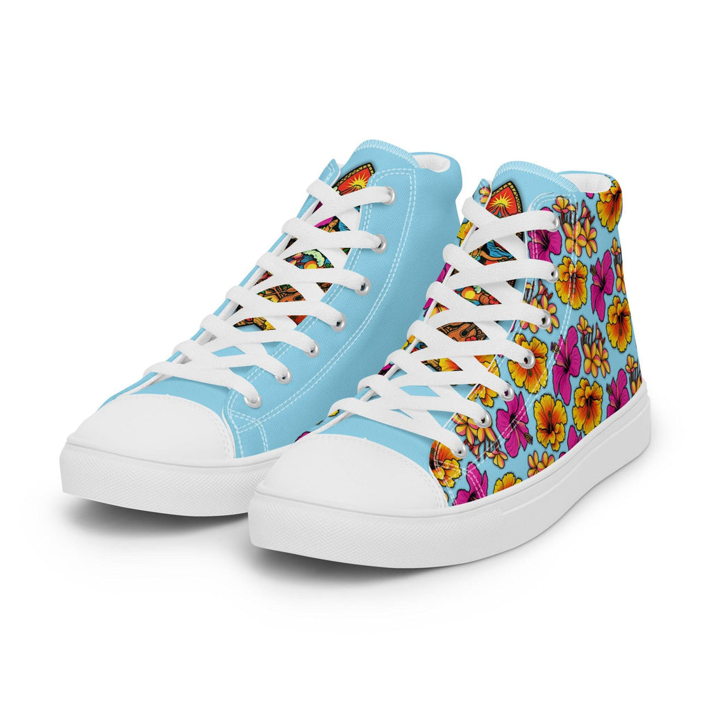 womens-high-top-canvas-shoes-white-left-front-69fdd9bbc4328 - Sweet Talks Tees