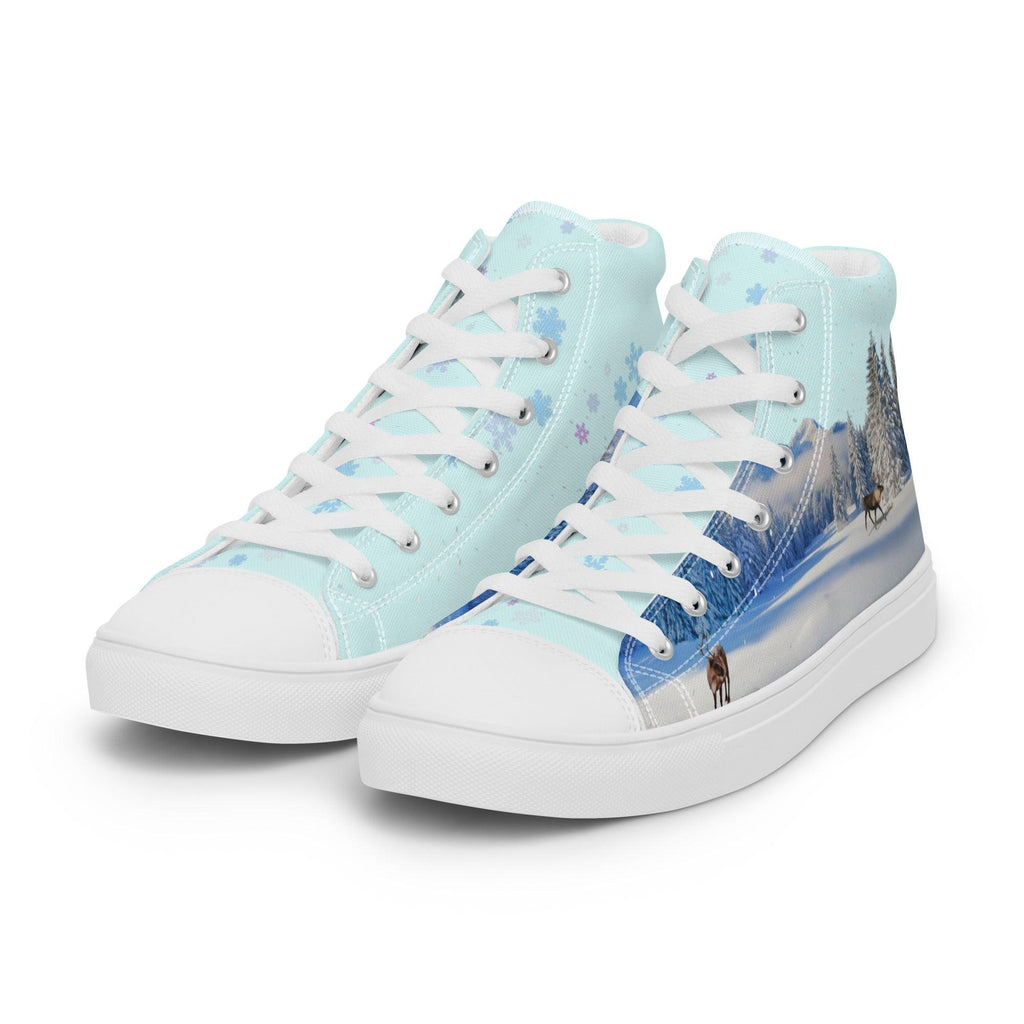 womens-high-top-canvas-shoes-white-left-front-69feddbc90e9b - Sweet Talks Tees