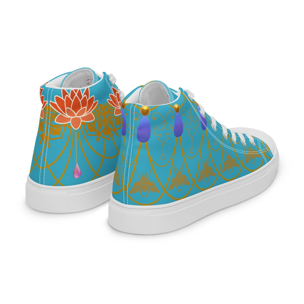 womens-high-top-canvas-shoes-white-right-back-69fa9bba4e552 - Sweet Talks Tees