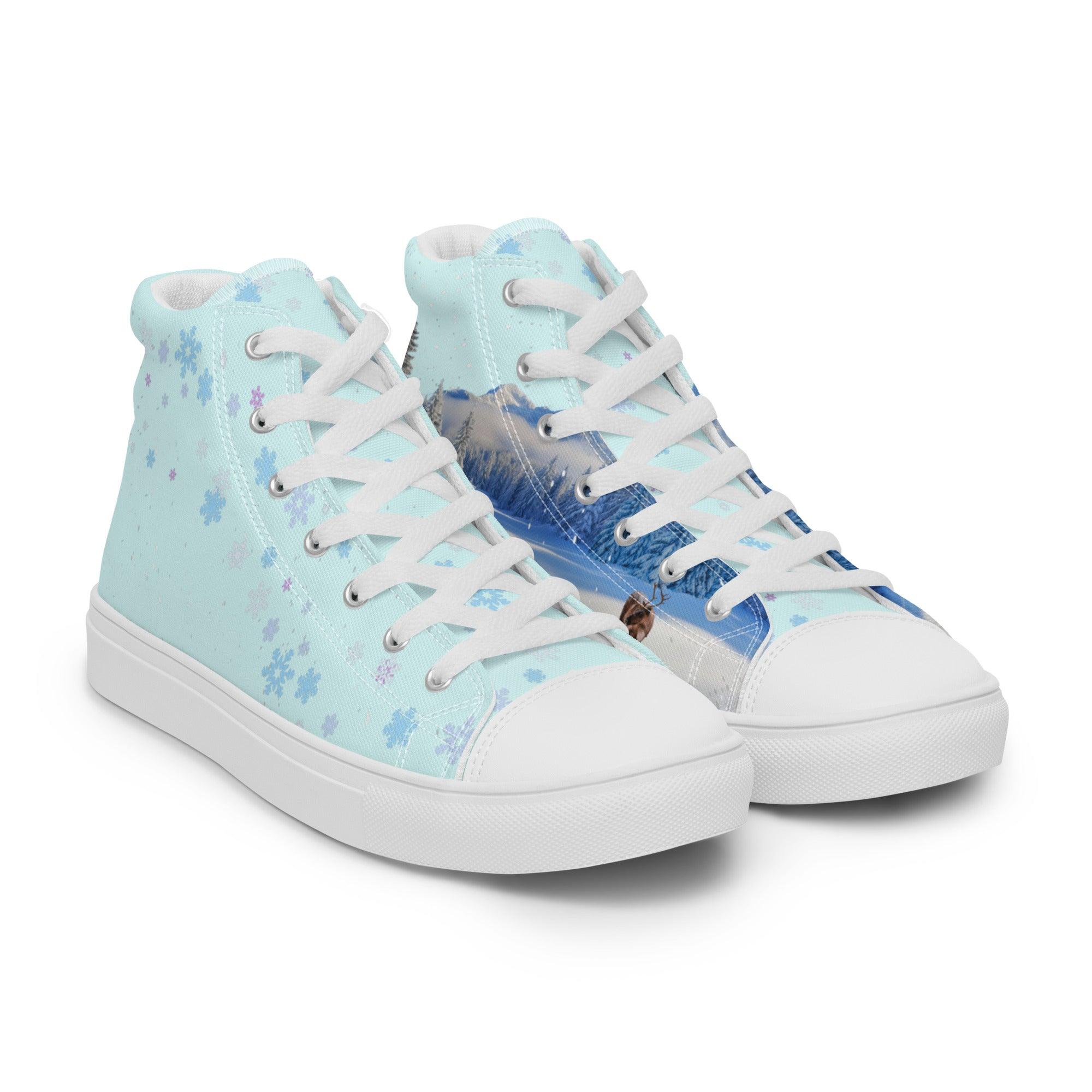 womens-high-top-canvas-shoes-white-right-front-69feddbc931b4 - Sweet Talks Tees
