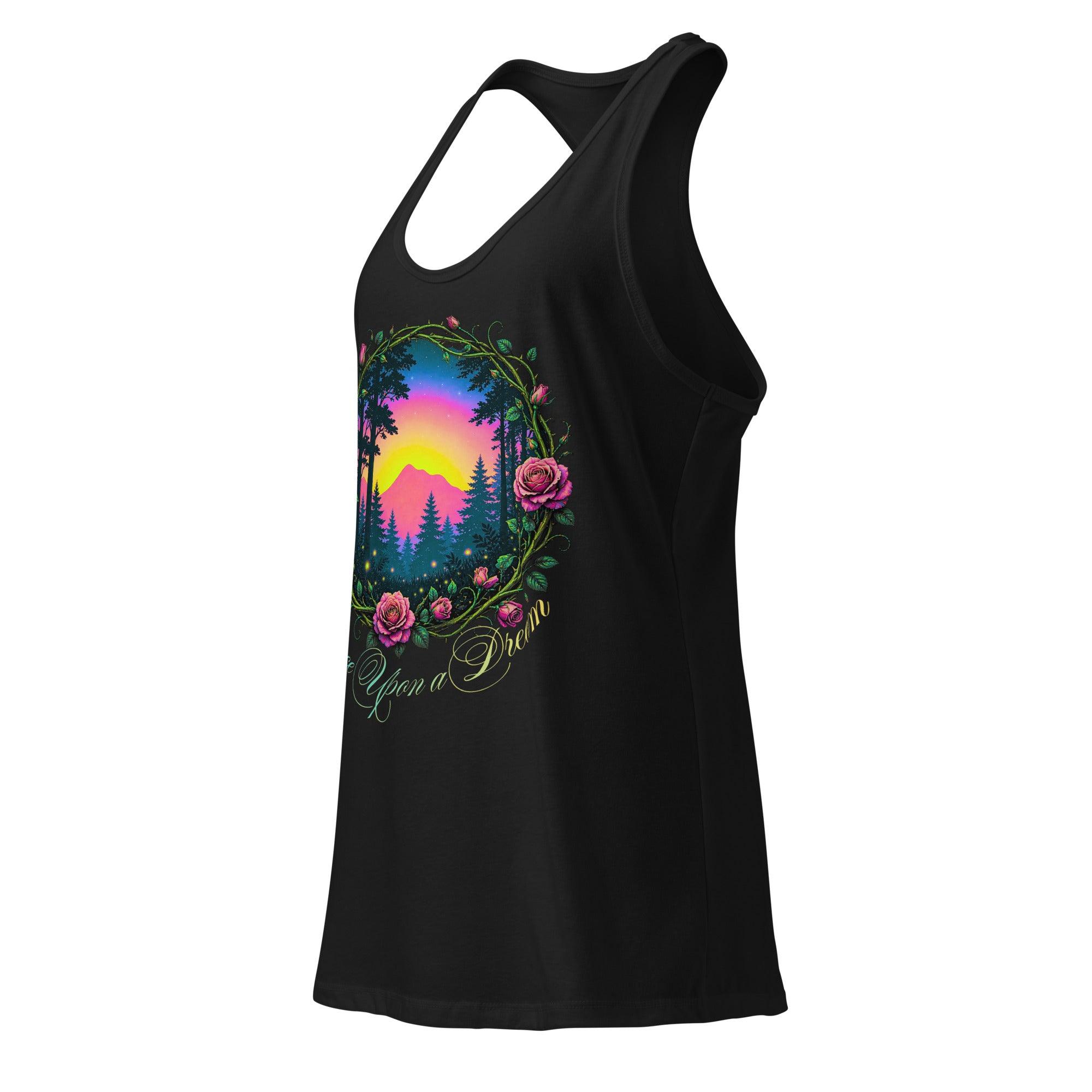 womens-ideal-racerback-tank-top-black-left-front-69fa13a03b346 - Sweet Talks Tees