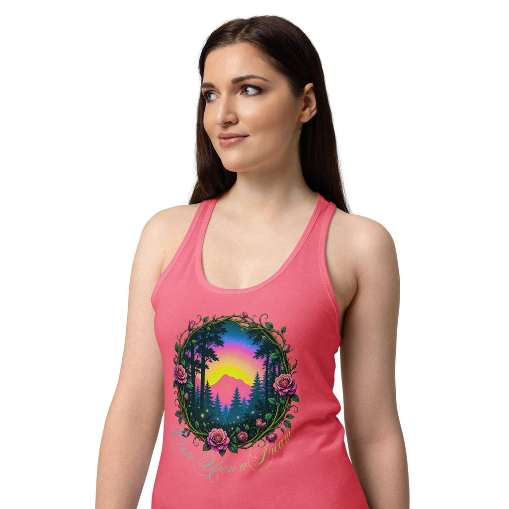 womens-ideal-racerback-tank-top-hot-pink-front-2-69fa13a03dcfc - Sweet Talks Tees