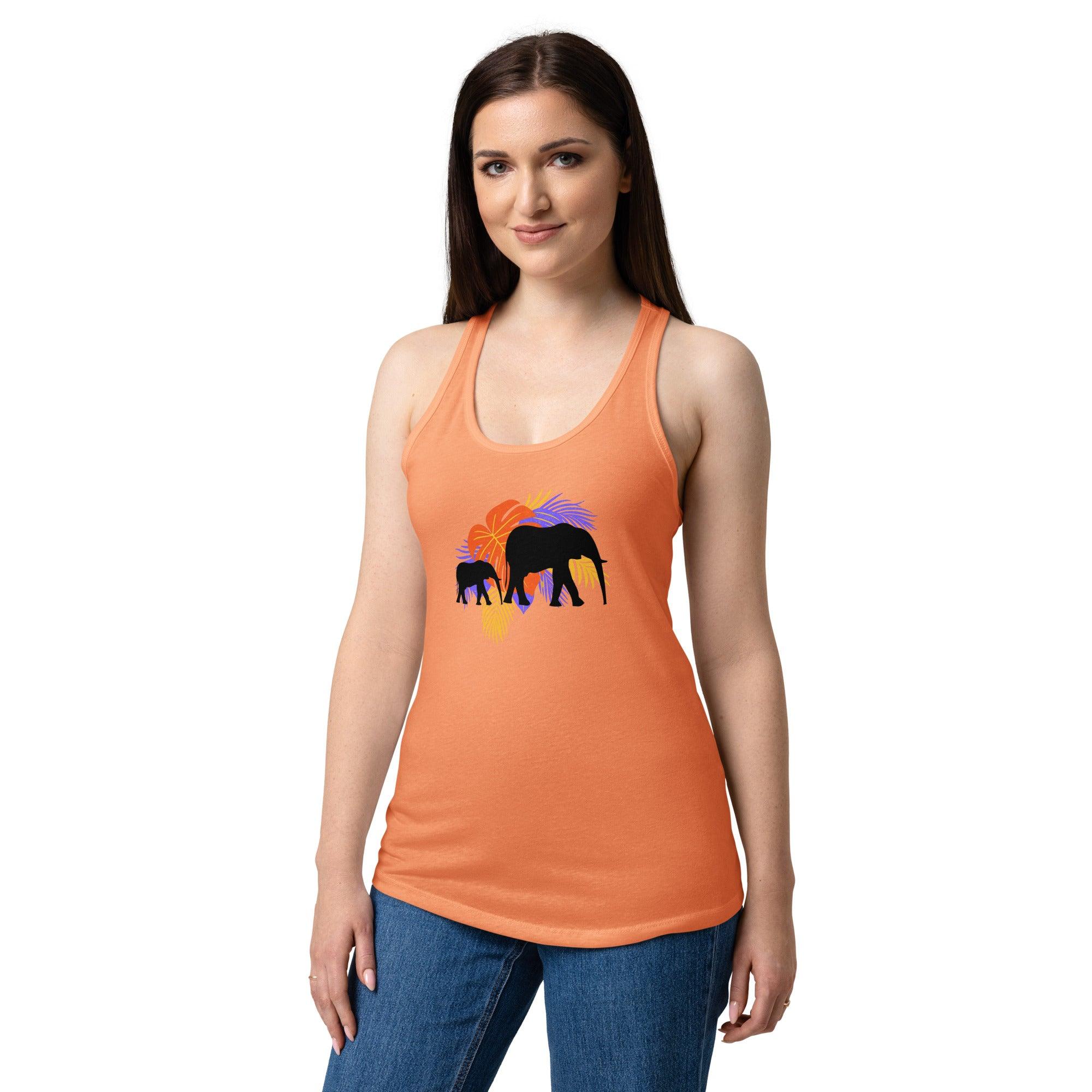 womens-ideal-racerback-tank-top-light-orange-front-69fd53a29e83c - Sweet Talks Tees