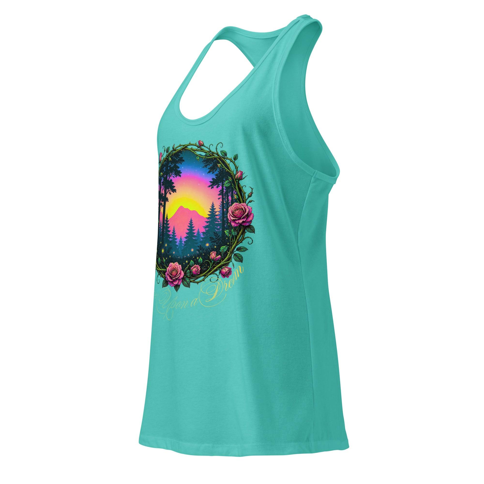 womens-ideal-racerback-tank-top-tahiti-blue-left-front-69fa13a03b45a - Sweet Talks Tees