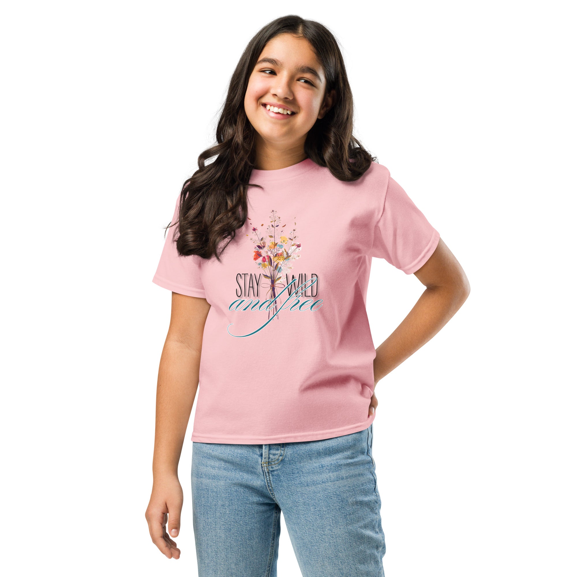 western youth graphic tee with cowgirl and rustic aesthetic